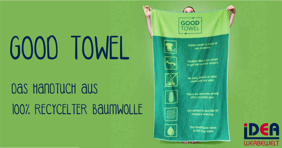 Good Towel Handtuch recycelt