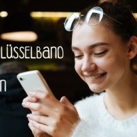 Handy Schlüsselband - die Handykette, die sich dem Smartphone anpasst Silikonband Handy Schlüsselband Handykette Silikon