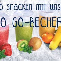 gesund snacken to go Becher Müsli to go Veggie
