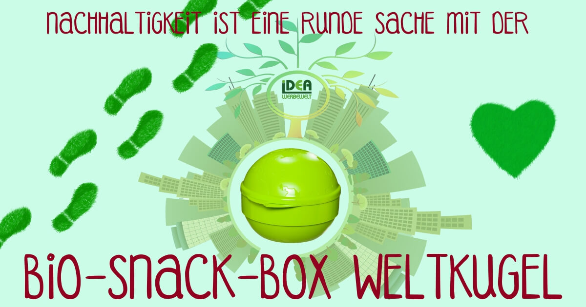 Bio-Snack-Box Weltkugel "Weltkugel" Bio Snack Box Snackbox