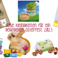 Süße und grüne Kleinigkeiten für ein gelungenes Osterfest 2023 Ostern 2023 Beitragsbild mit Logo